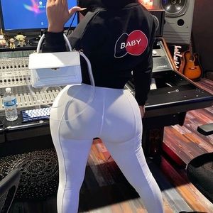 Graphic black hoodie .